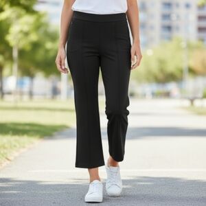 Classic Black Flare Boot Cut Pants with Structured Fabric Nwot XL